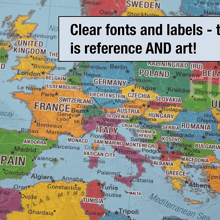 Map Shop – Großhandel Karten – World Voyager Wandkarte, laminiert3