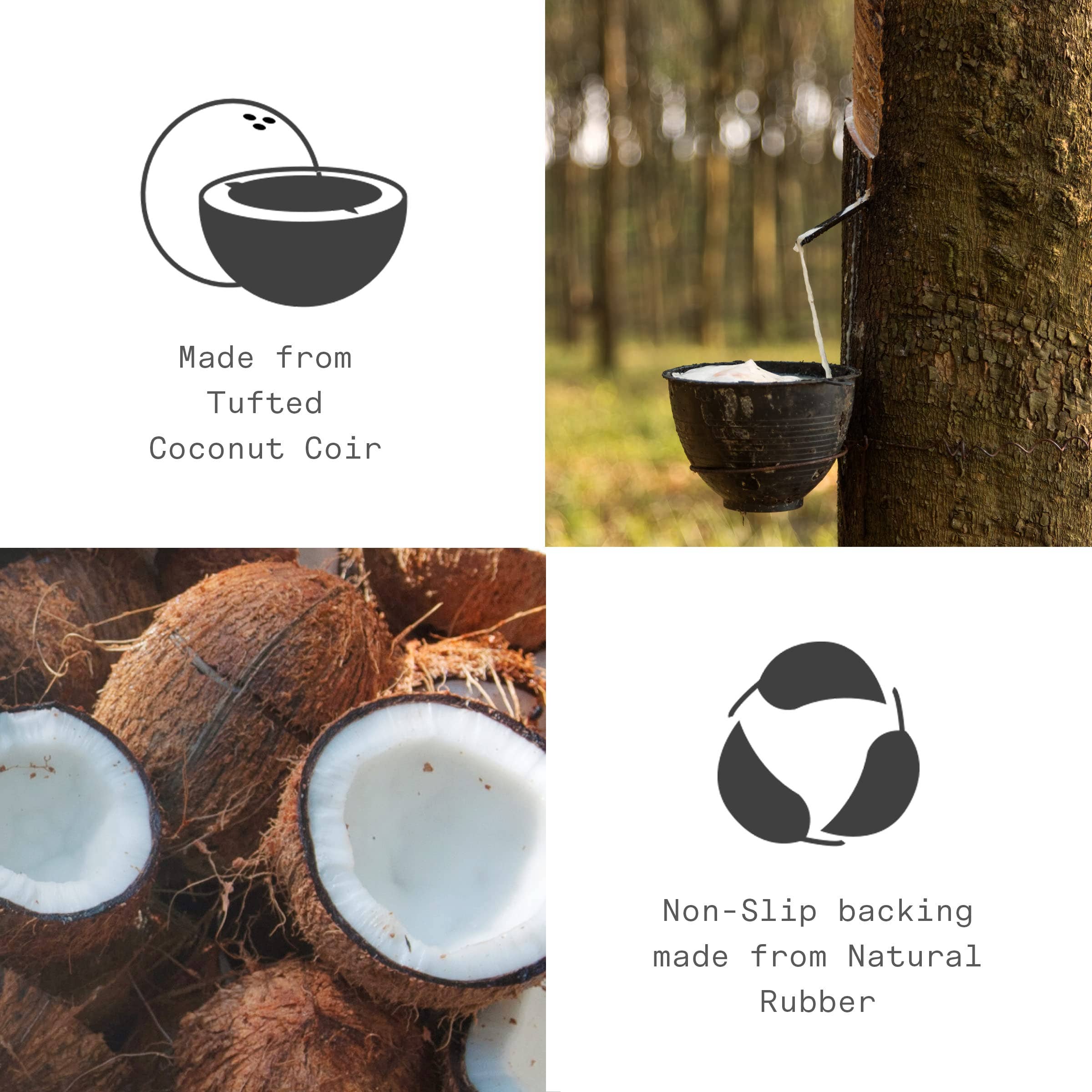 Cursive Hello - Black Doormat - 18" x 30" for wholesale on Faire4