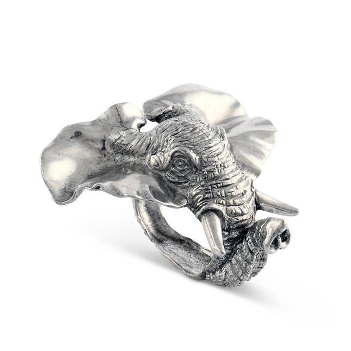 Vagabond House - Wholesale Napkin Ring - Elephant Napkin Ring