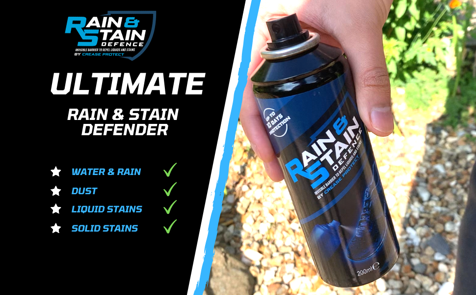 Crease Protect - Vendita all'ingrosso Lucidi per scarpe - Rain & Stain Defence – Spray Repellente Liquidi e Macchie 200 ml6