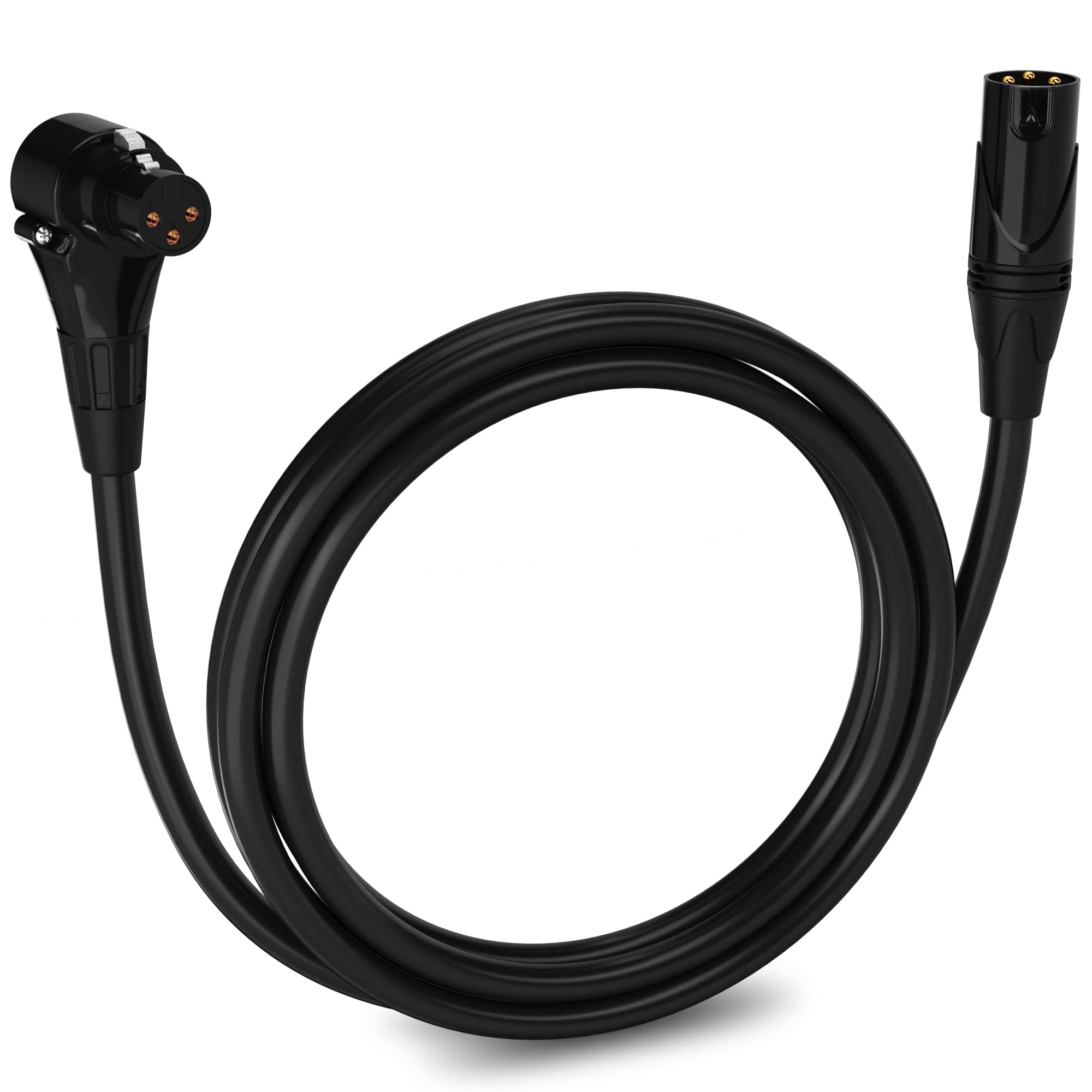 LyxPro - Wholesale Muziekaccessoire - Microfoon XLR gehoekte vrouwelijke kabel 3-pins microfoonkabel Pro Audio35