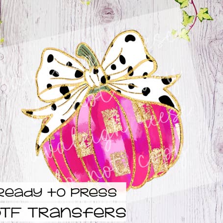 Transferência de Pincelada Rosa Abóbora por atacado de Trendy Chic Apparel LLC