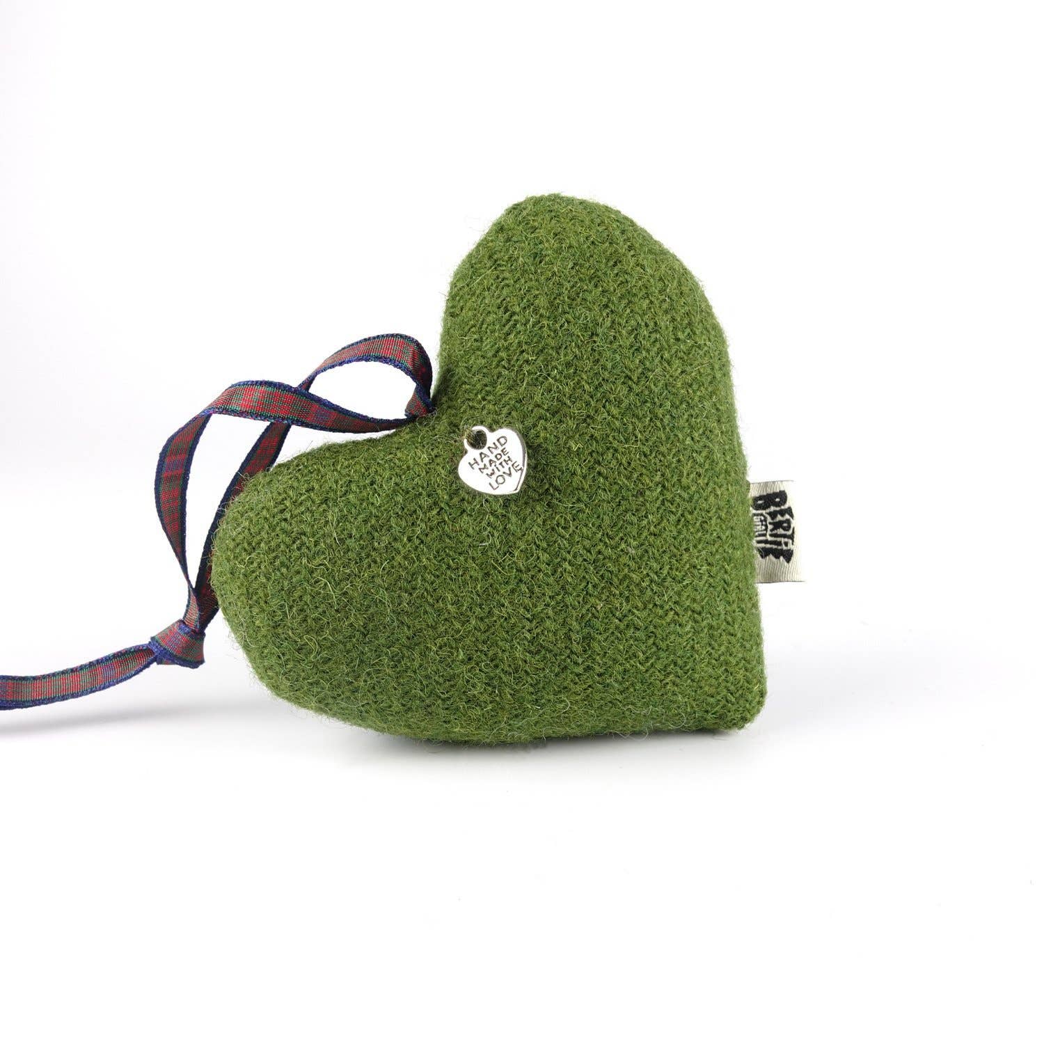 Bertie Girl – wholesale Ornament – Muckle Heart - Moss Green1