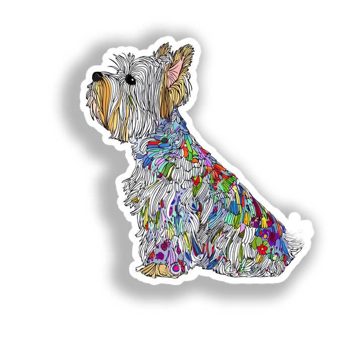 Autocolante de Cão Yorkshire Terrier # A017152 por atacado de Yoonek Graphics