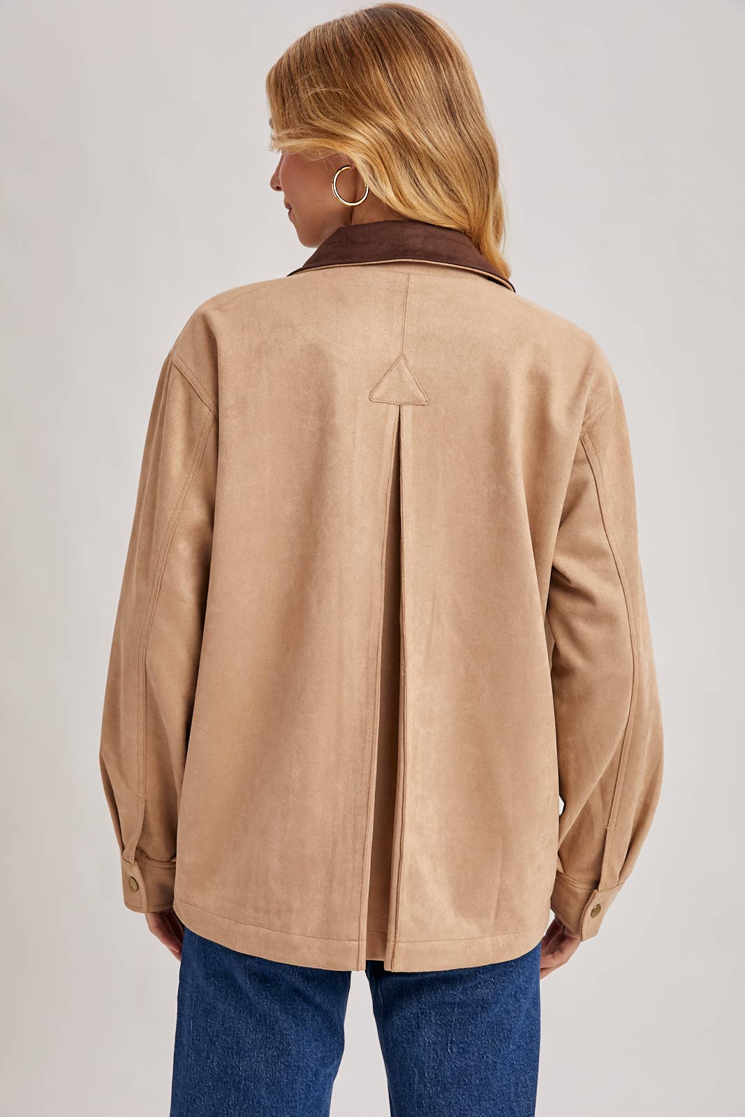 Bluivy - Wholesale Jacket - Women's - BUTTON DOWN FAUX SUEDE BARBOUR JACKET31