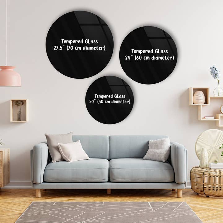 MyPhotostation - Vendita all'ingrosso Decorazione da parete 3D - Arte da parete in vetro temperato Eye Round9