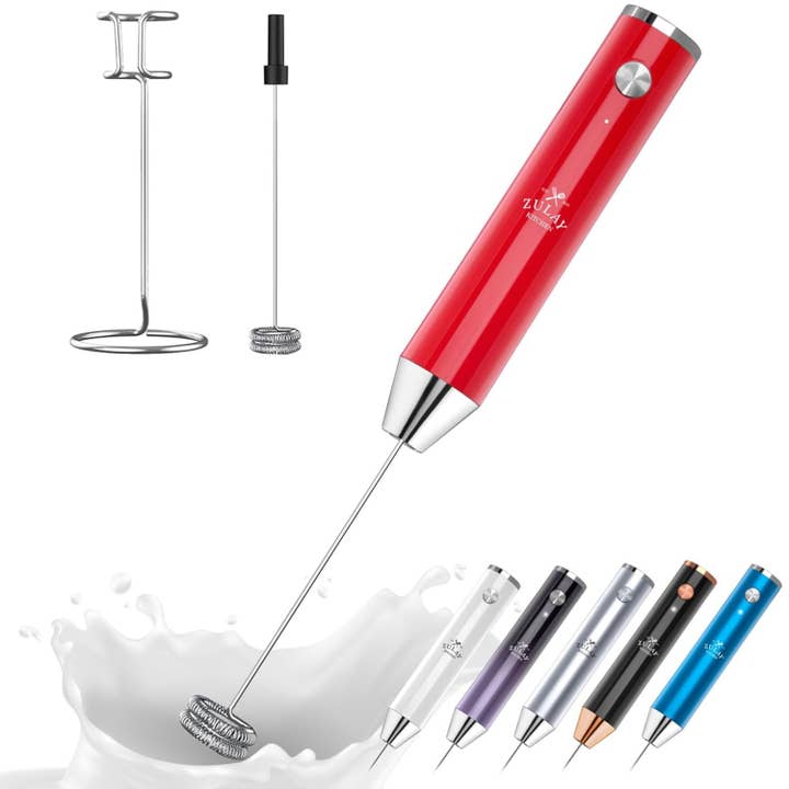 Zulay Kitchen - Wholesale Kitchen tool/gadget - Lux Rechargeable Milk Frother – 2-Speed Handheld, Waterproof10