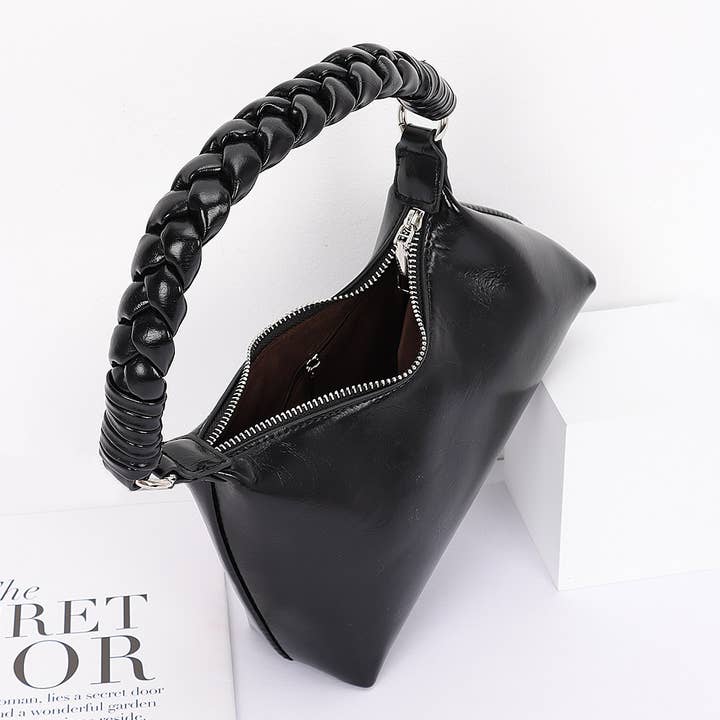 3AM BY H&D ACCESSORIES - Wholesale Shoulder Bag - Women's - Faux leather Braided Strap shoulder Bag3