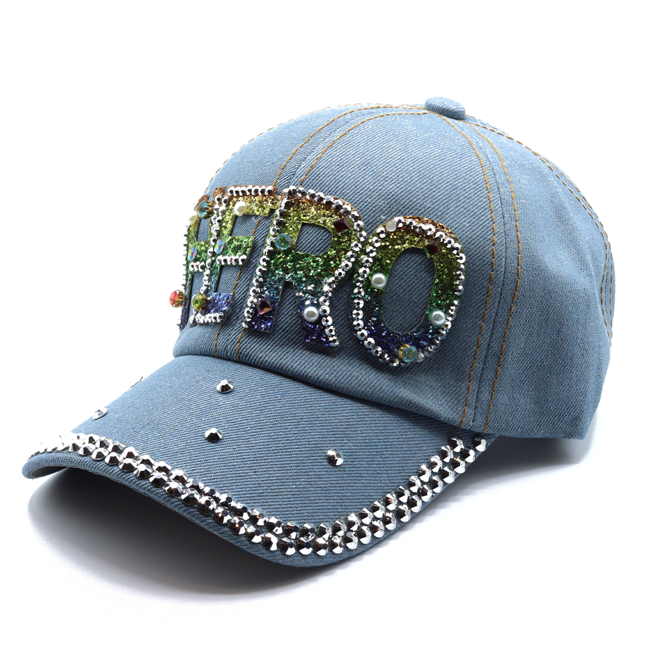 Selini New York - Wholesale Baseball Cap - Women's - 12pcs Assorted Bling Studs Cap - CP94ASST-B3
