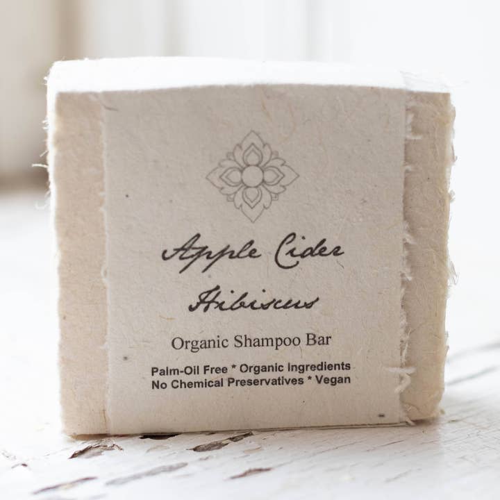 Apple Cider Hibiscus Organic Shampoo Bar for wholesale by Unearth Malee