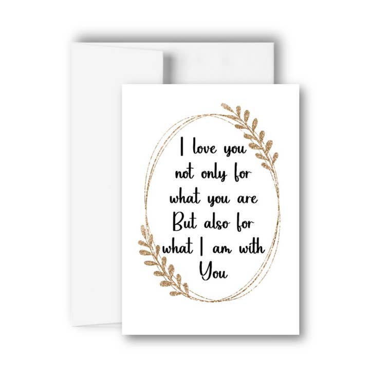 Carte de vœux d'anniversaire de mariage I Love You pour la vente par Brandi Creations Design Studio