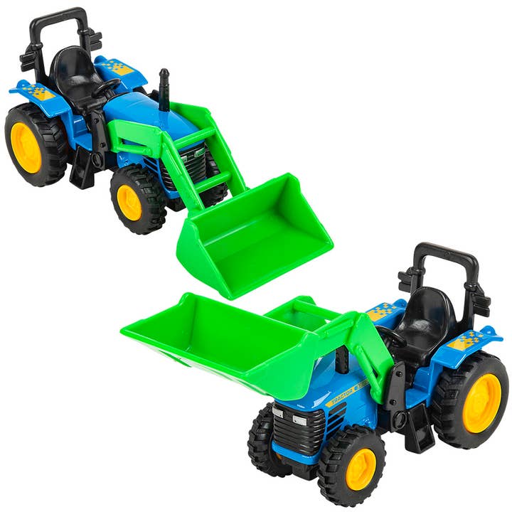 The Toy Network - Wholesale Toy Car/Truck - Kids - 6" Diecast Scoop Tractor 12/Display4