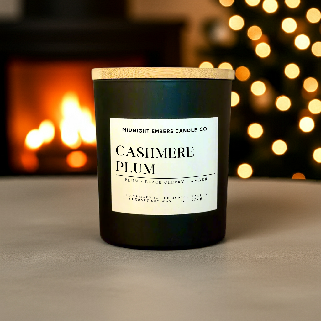 Midnight Embers Candle Co. - Wholesale Jar/Filled Candle - Cashmere Plum0
