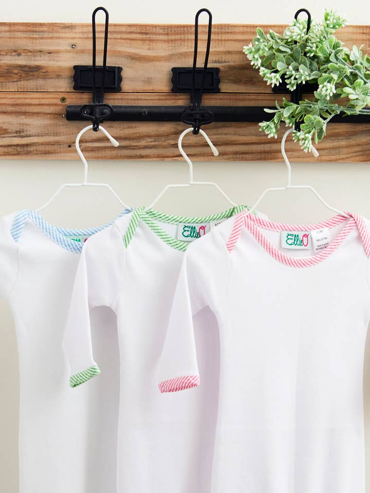 Love That Cotton - Wholesale Babygown - Baby - Seersucker Baby Infant Gown1