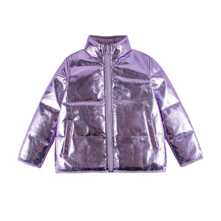 Jo Purple Metallic Down Jacket for wholesale by calonie
