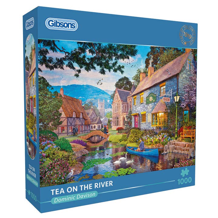Tea on the River 1000 Piece Jigsaw Puzzle for wholesale by Gibsons Games Ltd