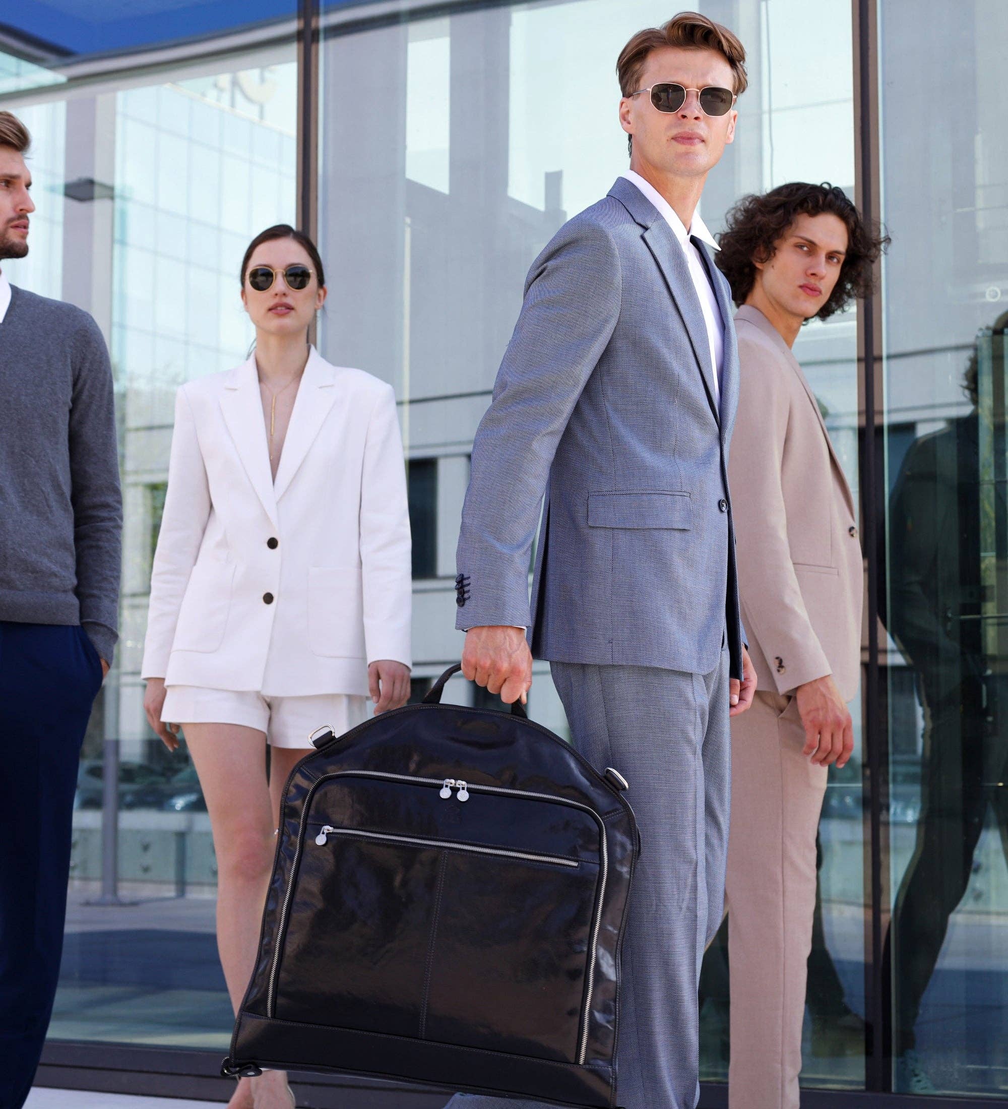 Time Resistance - Wholesale Garment Bag - Unisex - Leather Garment Bag - Travels with Charley13