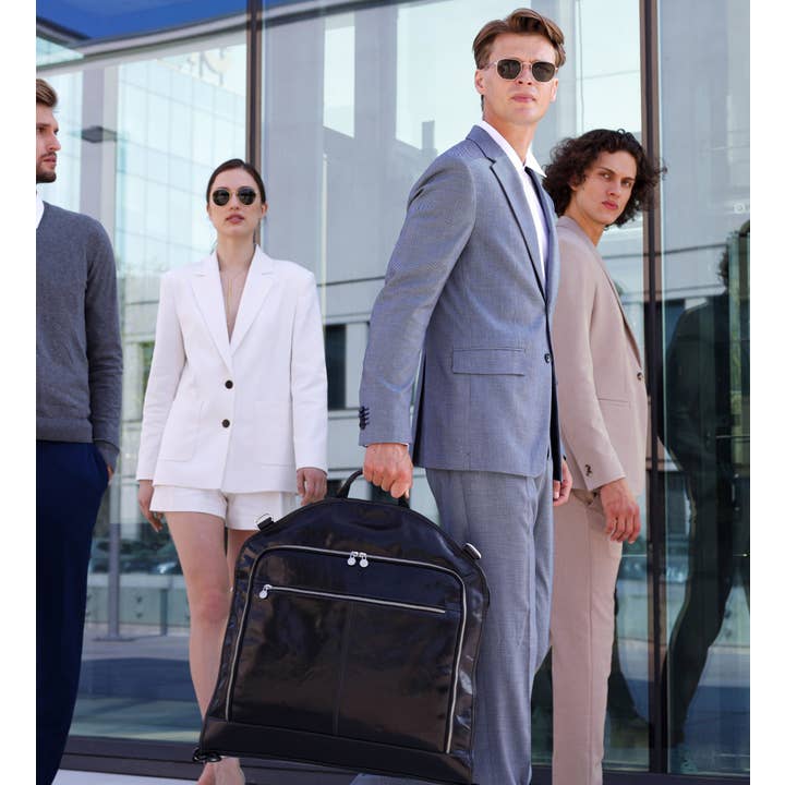 Time Resistance - Wholesale Garment Bag - Unisex - Leather Garment Bag - Travels with Charley13
