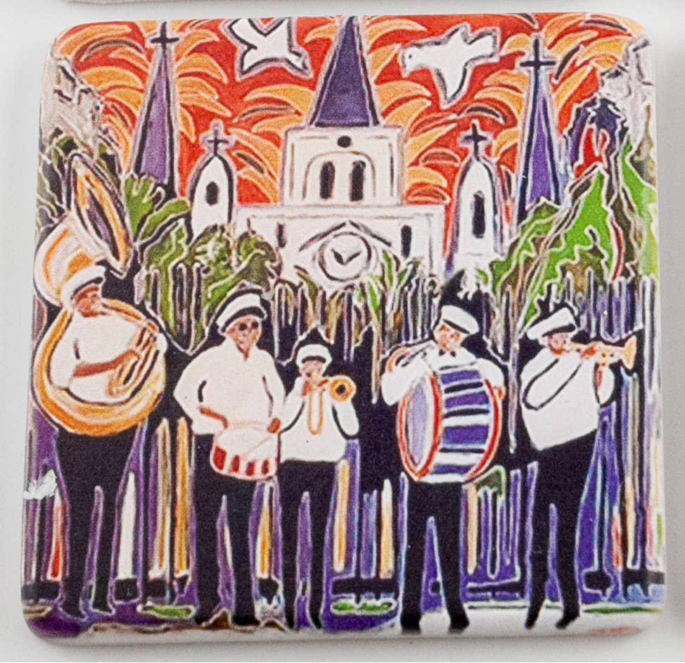 THE PARISH LINE - Wholesale Coasters - Coaster Set - New Orleans by Connie K.2
