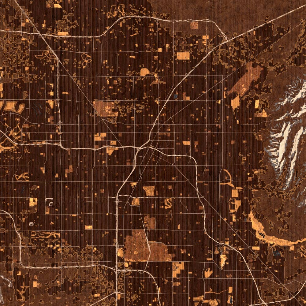 JACE.design - Wholesale Art Print - Las Vegas NV Map Print Ember4