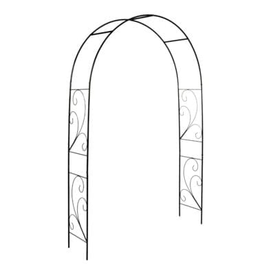 Esschert Design USA - Vente Bibelots/décorations d'extérieur - Arche à volutes roses, métal0