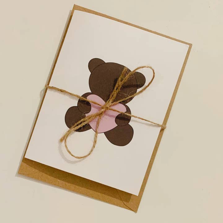 Teddy Bear Romantic Card for wholesale by Harmony Heaven Gifts