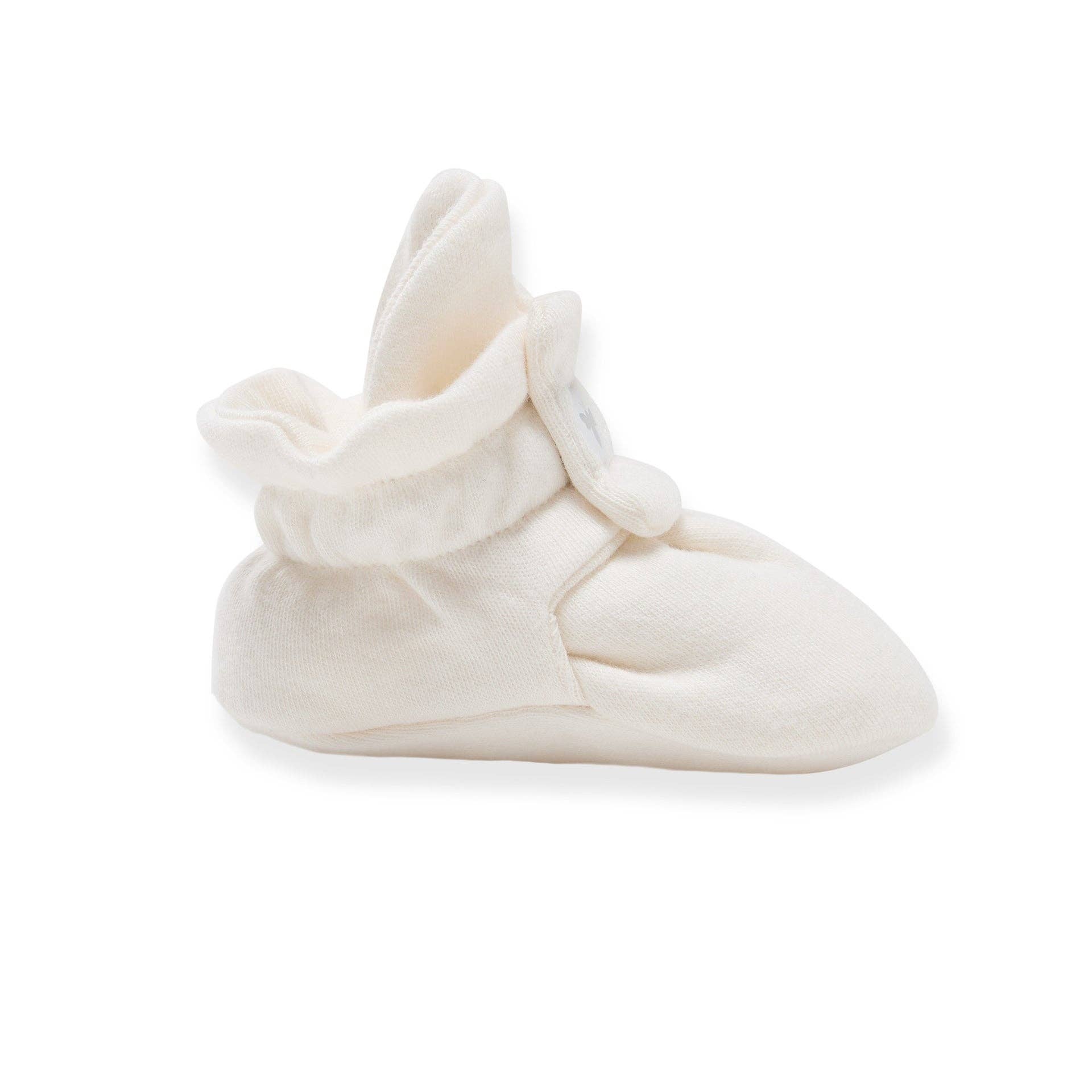Burt's Bees Baby - Wholesale Booties - Baby - Solid Organic Cotton Baby Booties - Eggshell2