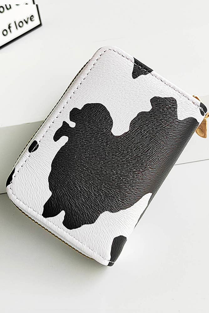 UNISHE – wholesale Coin purse – Women’s – Western Cow Print Zipper Purse CHX0104