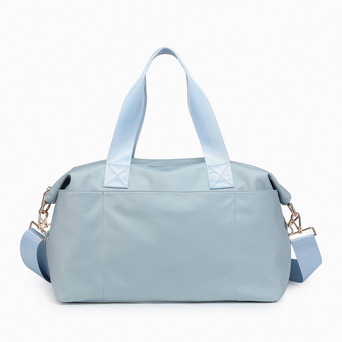 Jen & Co. - Wholesale Weekender Bag - Women's - M2279 Navy Nylon Weekender w/ Dual Handles1