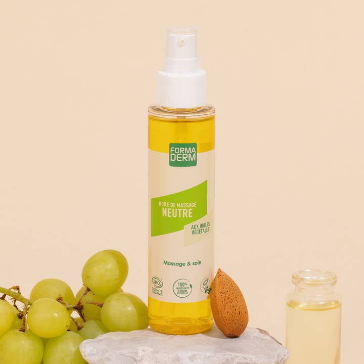 Neutrales Massageöl Mandel und Traubenkern 100ml für den Großhandel von Forma Derm