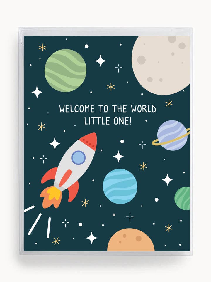 Welcome to the World! (New Baby) Card | Set of 6 for wholesale by Tickle Me Lavender