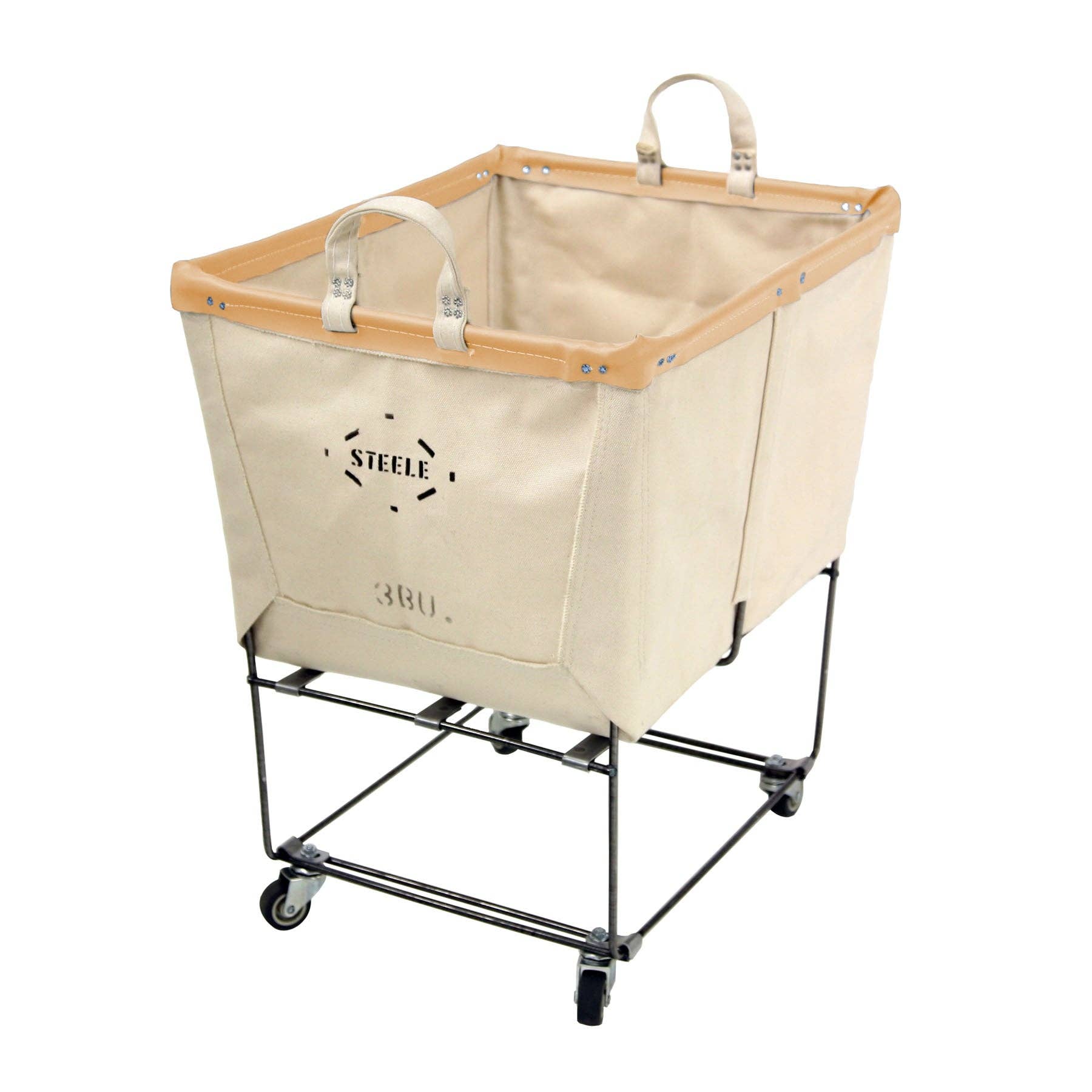 Steele Canvas Basket Corp. - Wholesale Laundry Basket - Canvas Elevated Truck - Permanent Style 3 Bu8