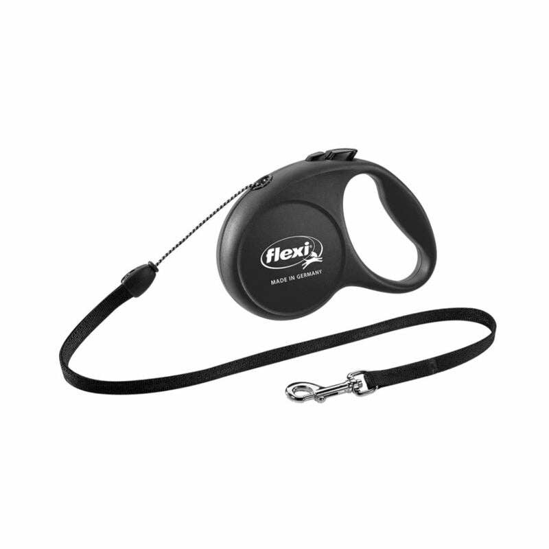 Everyday Supply Co - Wholesale Pet Leash - Dog - FLEXI - Flexi Black Retractable Nylon Dog Leash Small