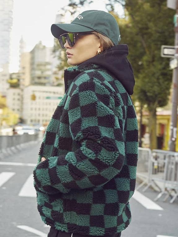 ATG Checkboard Sherpa Jack Groen voor wholesale door Nevermindall Golf