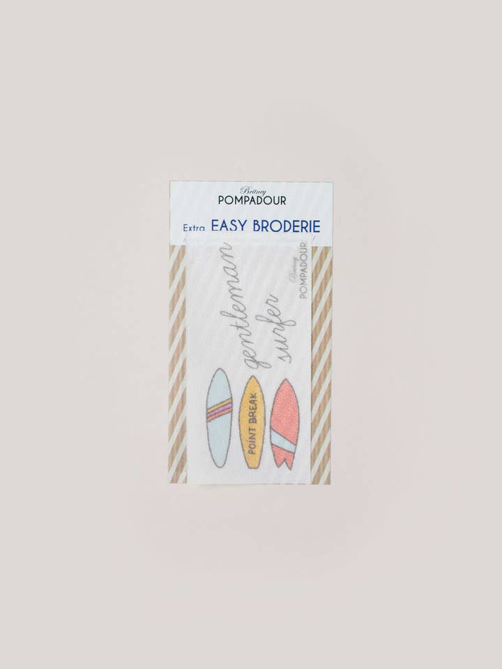 Refill Easy Embroidery - Gentleman Surfer for wholesale by Britney Pompadour - Broderie - Embroidery kit