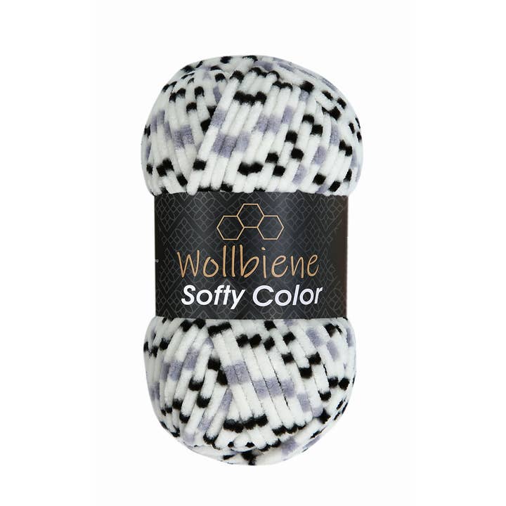 Wollbiene - Wholesale Yarn - Softy Color Chenille Wool 100gr Coloured Knitting Hobby DIY3