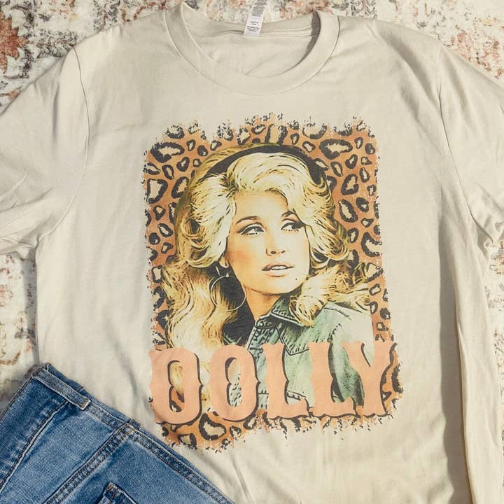 Sweet Southern Wholesale - Vente T-shirt sérigraphié – femme - Dolly - T-shirt graphique léopard