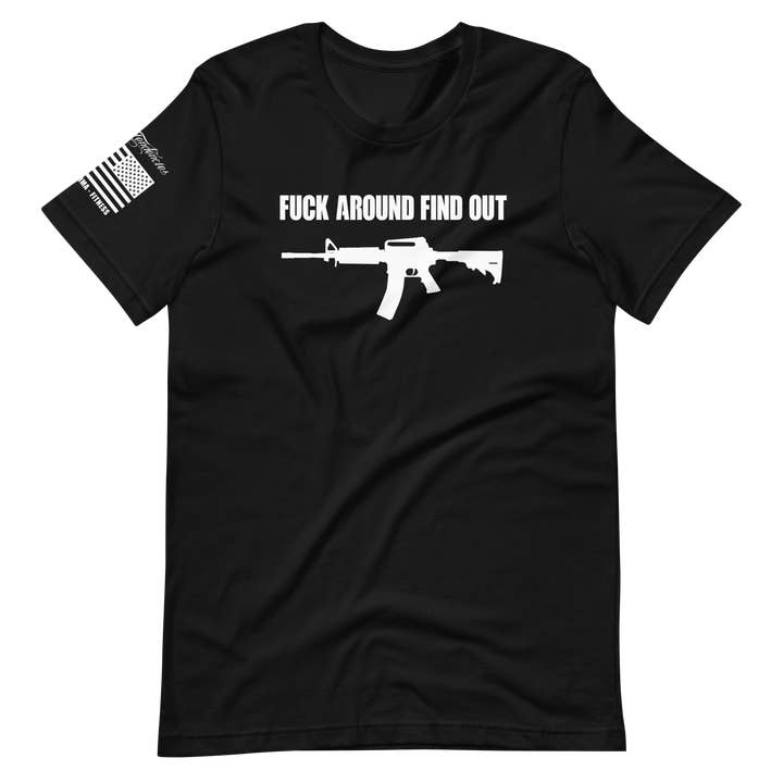 Fuck Around Find Out - Maglietta unisex a maniche corte per la vendita all'ingrosso da parte di Killer Tendencies LLC