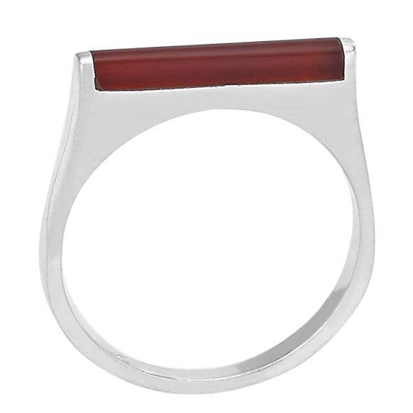 Tiger Mountain Jewelry - Wholesale Cocktail/Statement Ring - Carnelian Bar Ring