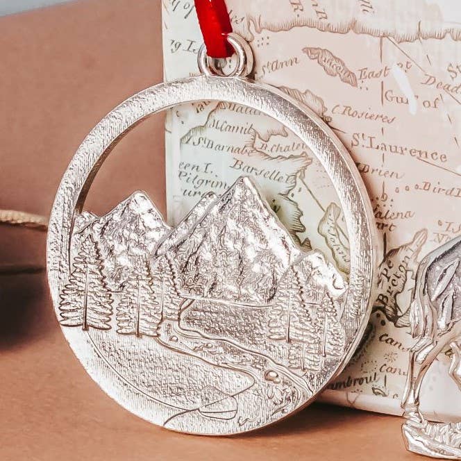 House of Morgan Pewter - Wholesale Ornament - Handmade Mountain Strong Gift - Hurricane Helene Charity2