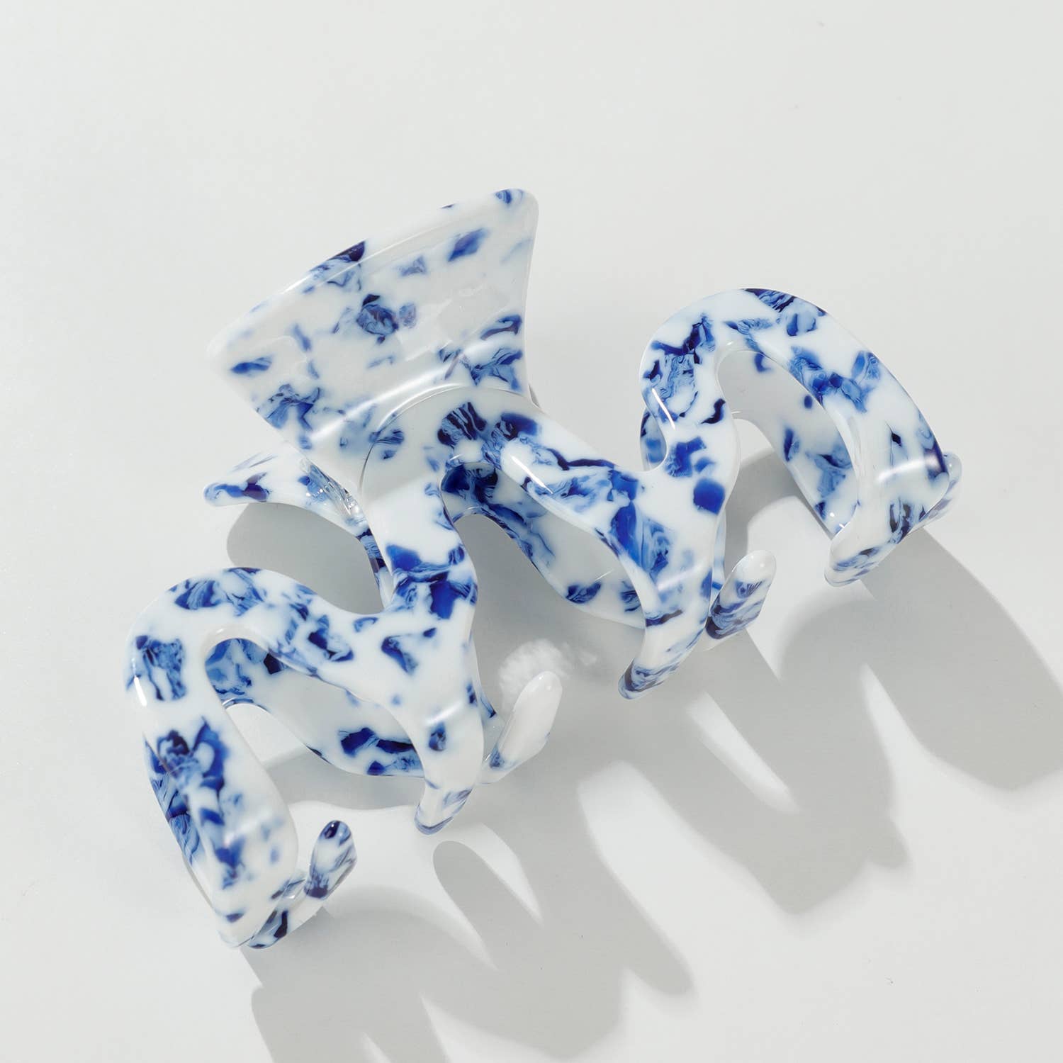 Coastal Blue Large | Assorted Large Claw Clips for wholesale on Faire4