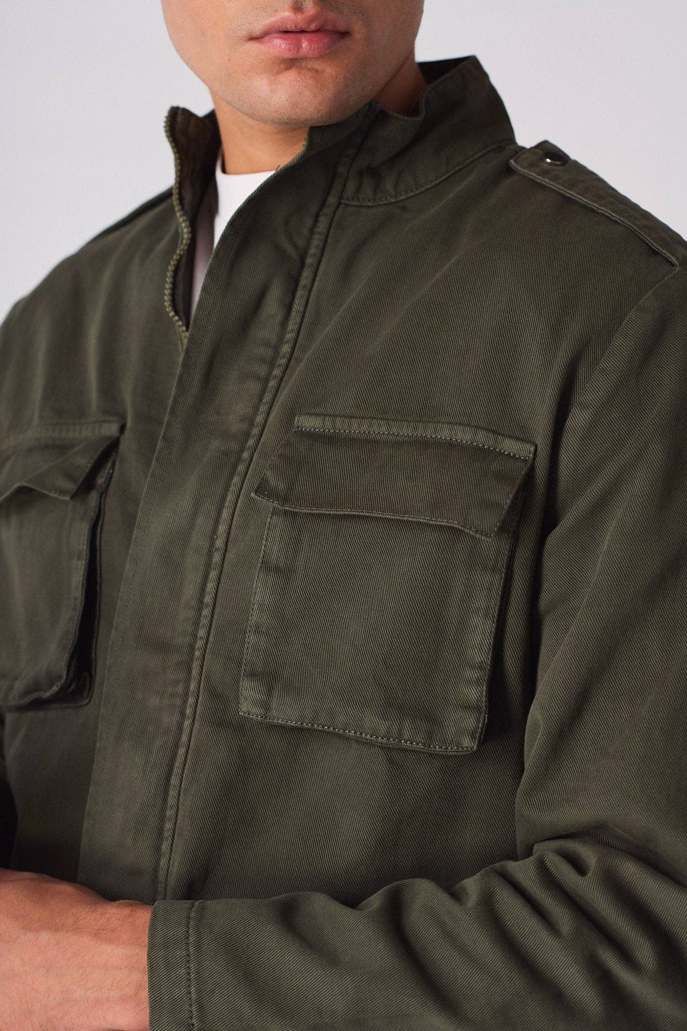 JMOJO UK Limited – wholesale Denim jacket – Men's – Command MILITARY DENIM JACKET - GREEN7