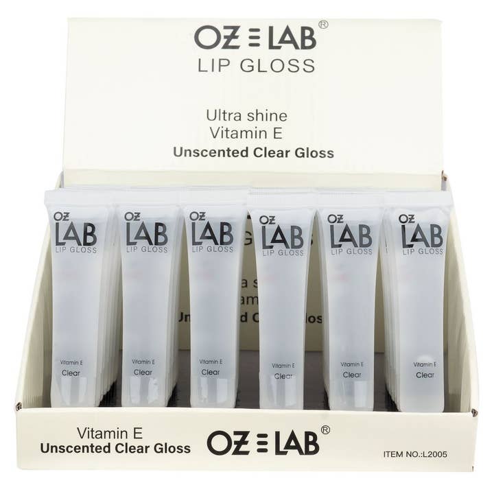Diacly - Wholesale Lip Gloss - 48 PC Unscented Clear Gloss Lip Polish