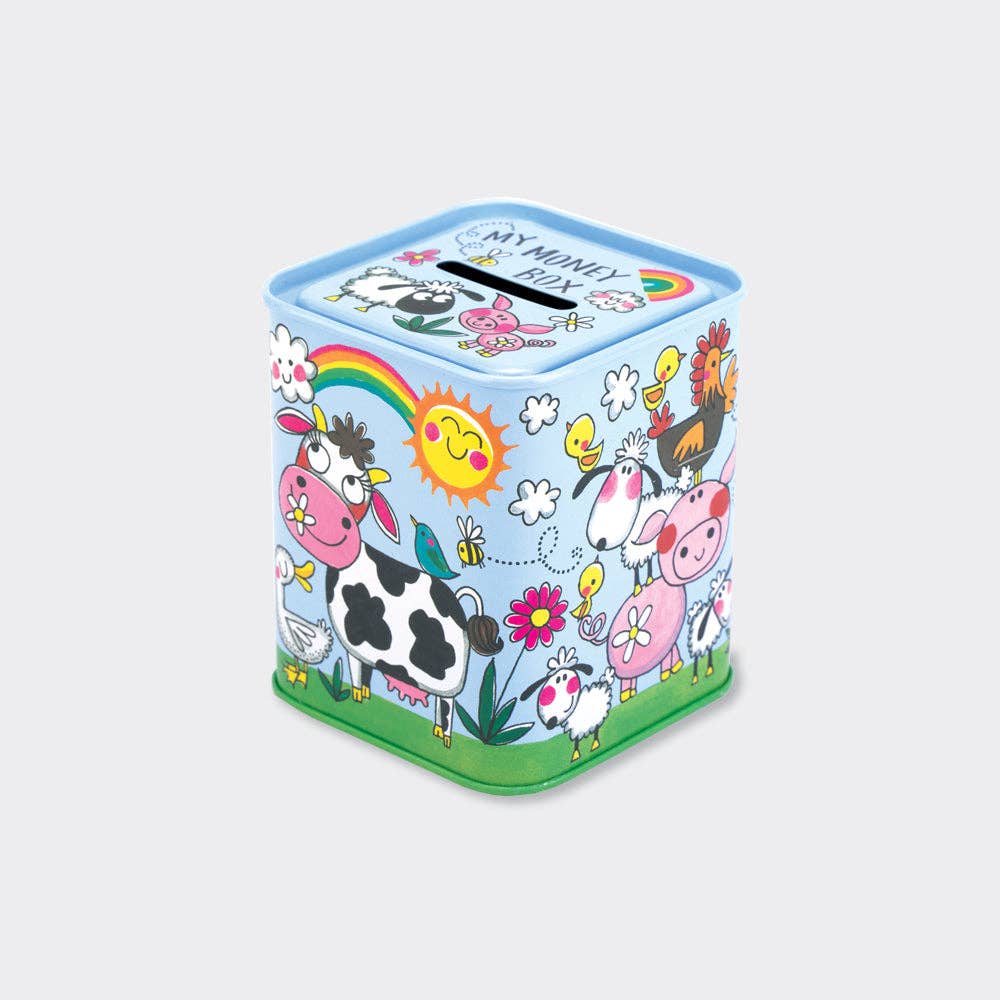 Rachel Ellen Designs – wholesale Money/piggy bank – Child & baby – Money Box - Farmyard0