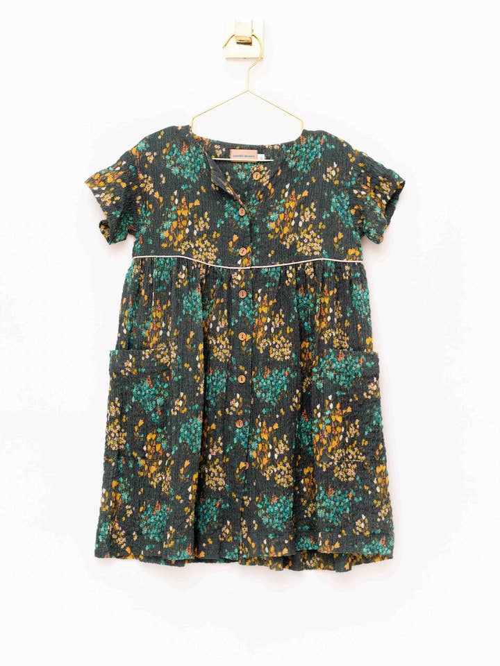 ABITO IN BAMBULA KHAKI-FLORES per la vendita all'ingrosso da parte di Lunares en Mayo