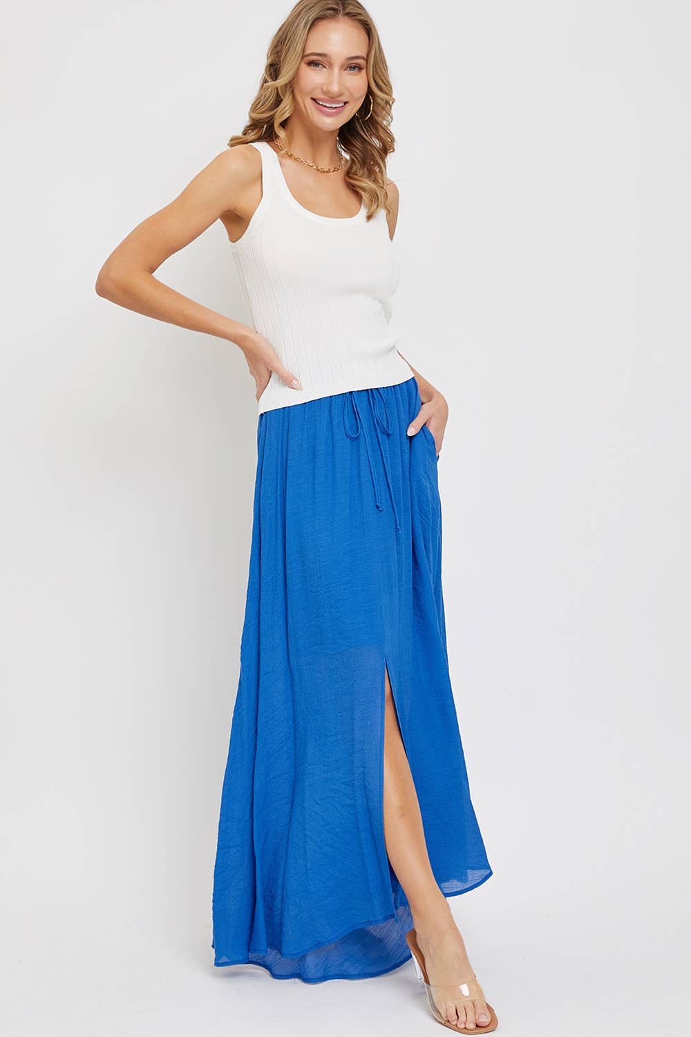 Sweet Lovely by Jen - Wholesale Skirt - Women's -  ELASTIC WAIST  MAXI SKIRT42