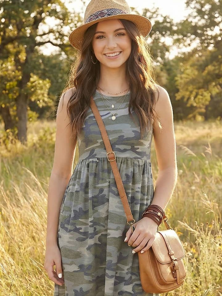 Camo Mini Dress for wholesale by BEESON RIVER