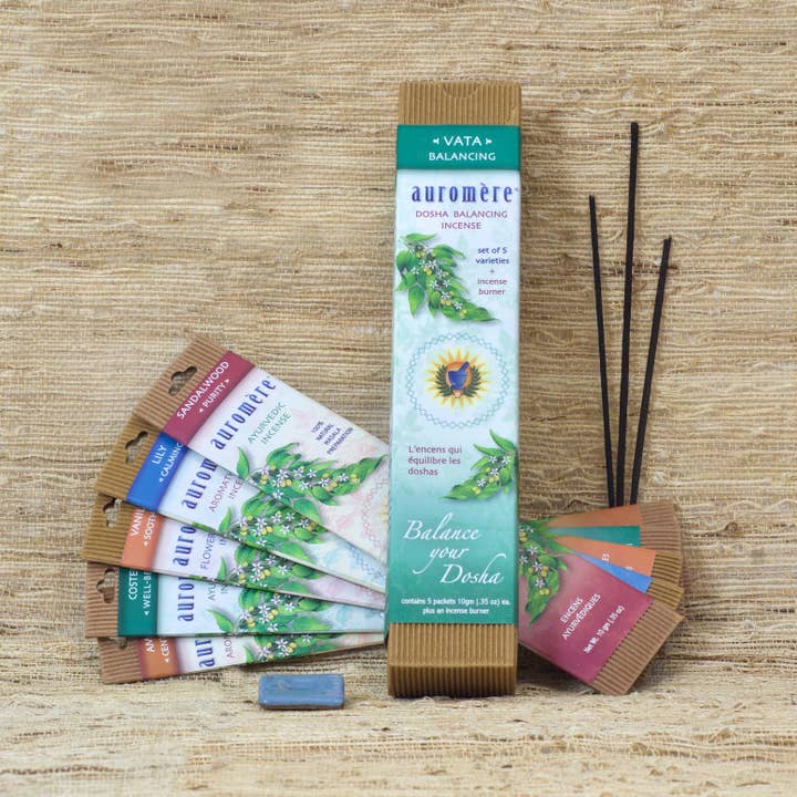 Dosha Balancing Incense Set (Vata) for wholesale by Auromere Ayurvedic Imports