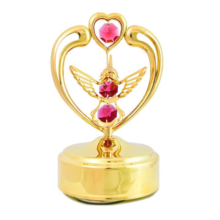 Kolibrie in hartvormige muziekdoos voor wholesale door Mascot International, Inc.