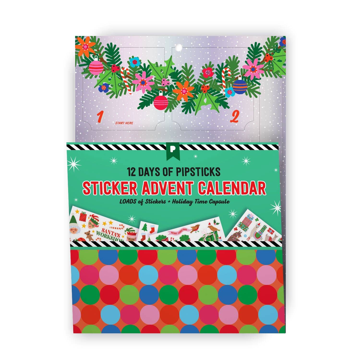 Pipsticks - Wholesale Calendar - Merry Christmas Sticker Advent Calendar1
